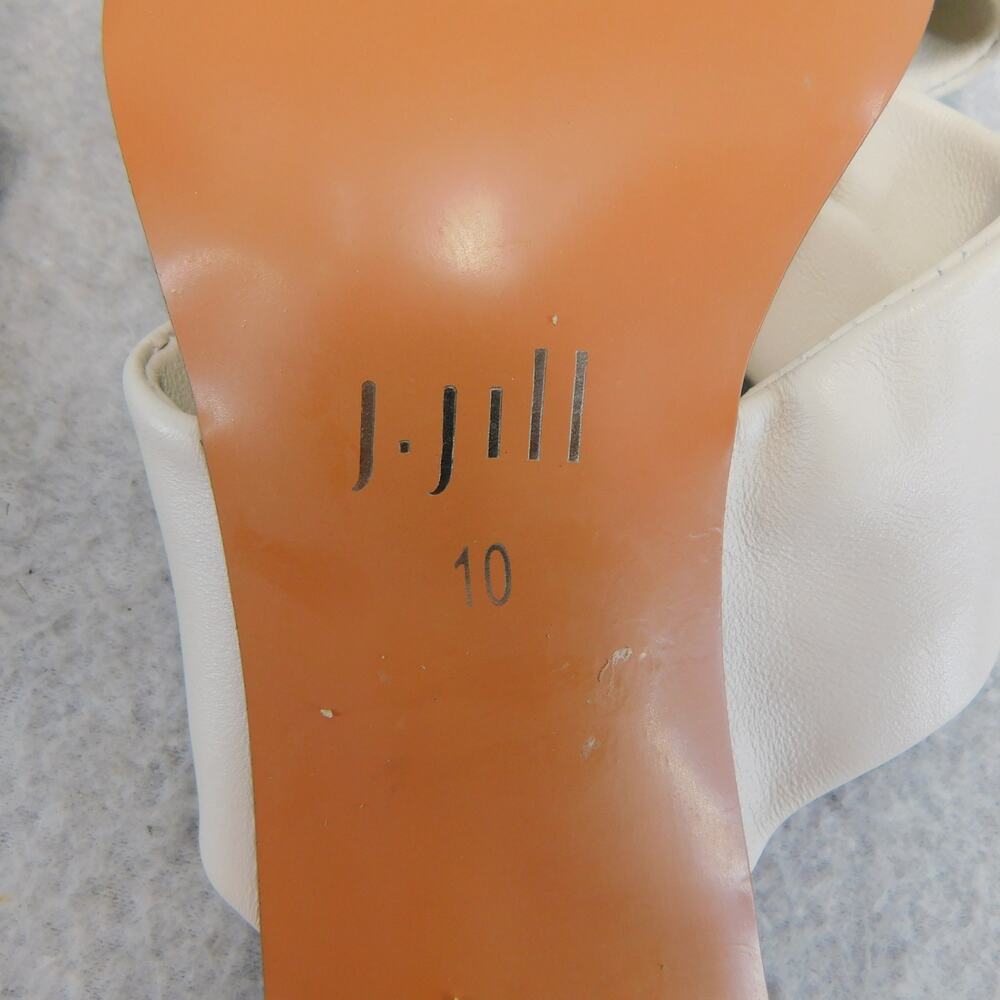 J. Jill Womens Sandal Soleil Knotted Block-Heels Bone Size 10 Shoe - Picture 9 of 9